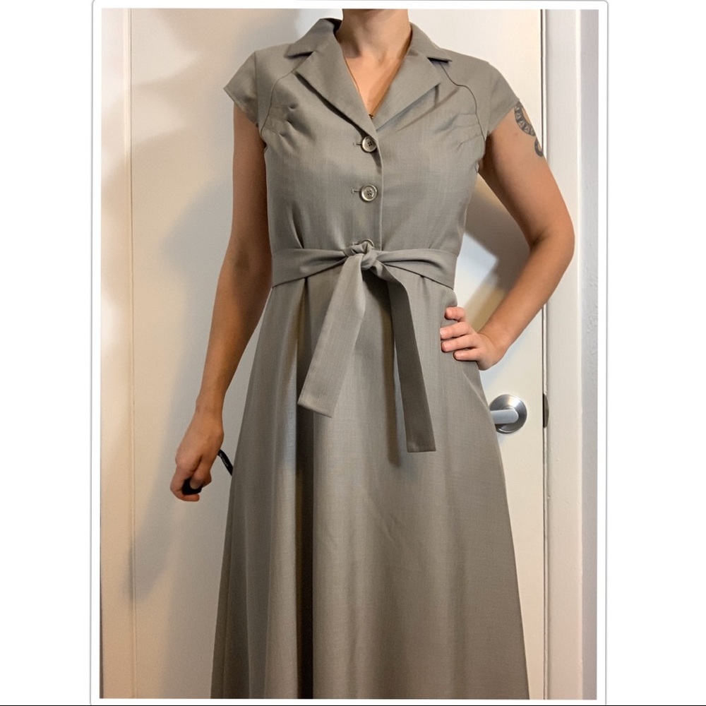 Calvin Klein Grey A-Line Dress
